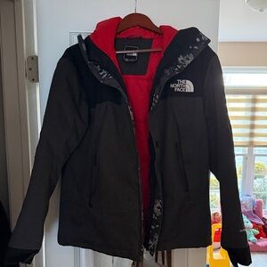 The North Face Men Black and Red Ski Jacket